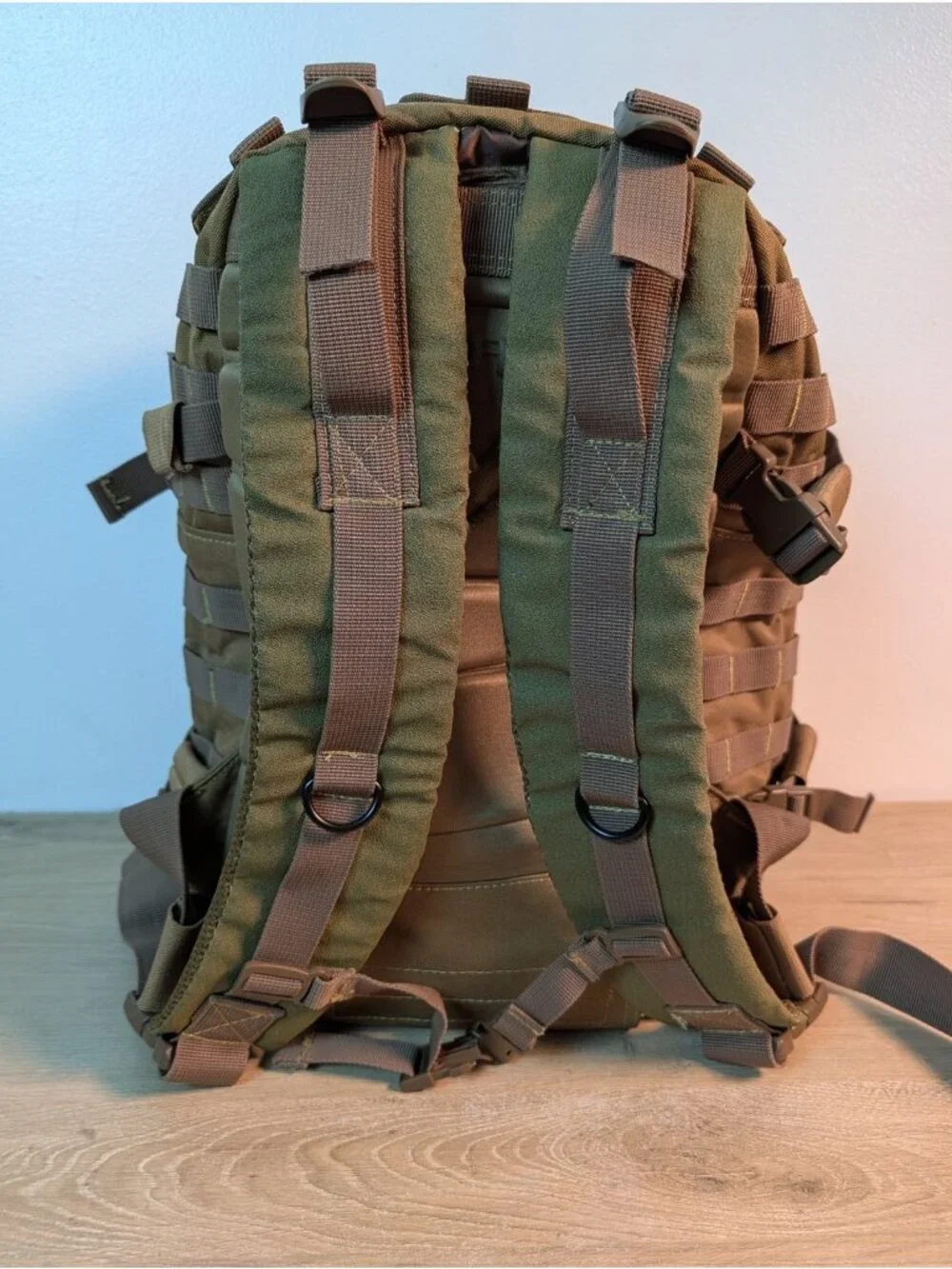 Drago Gear Tan Tactical Backpack Nylon Webbing Adjustable Straps Padded Back(T11